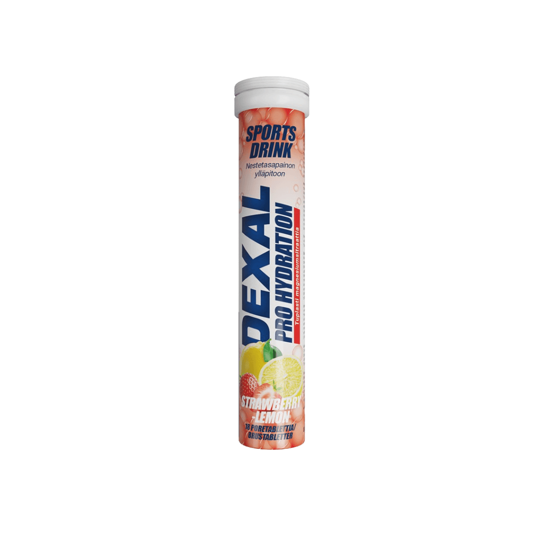 Dexal ProHydration Strawberry-Lemon + Magnesium poretabletti 18 kpl – urheilujuoma neste- ja elektrolyyttitasapainoon