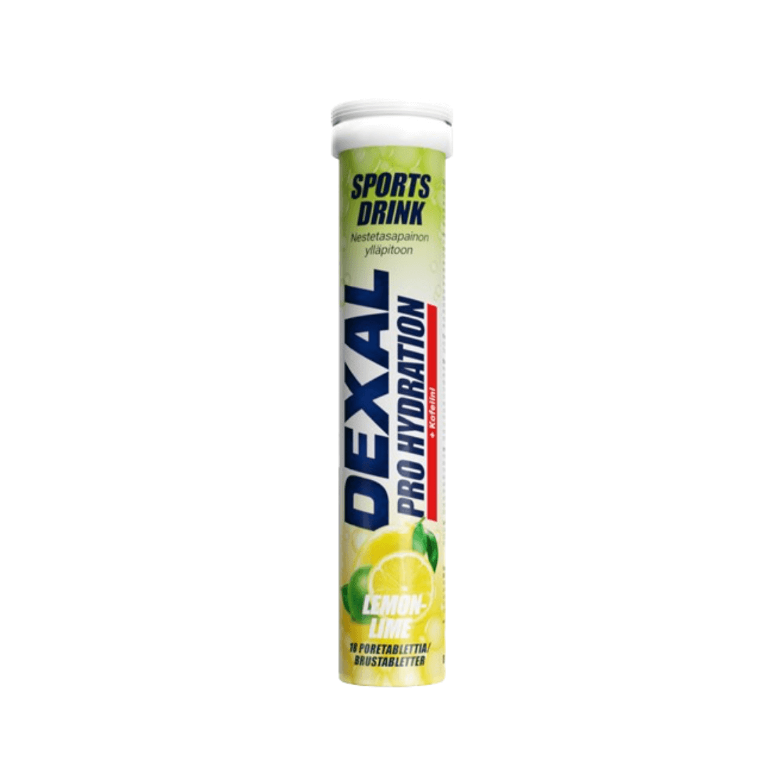 Dexal ProHydration Lemon-Lime + Caffeine poretabletti 18 kpl – urheilujuoma neste- ja elektrolyyttitasapainoon